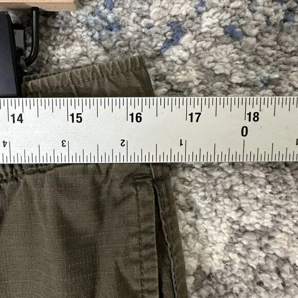 Vuori‎ Ripstop Pants Mens Olive Green Drawstring Tapered Jogger Zip Pocket V412 - Picture 2 of 9